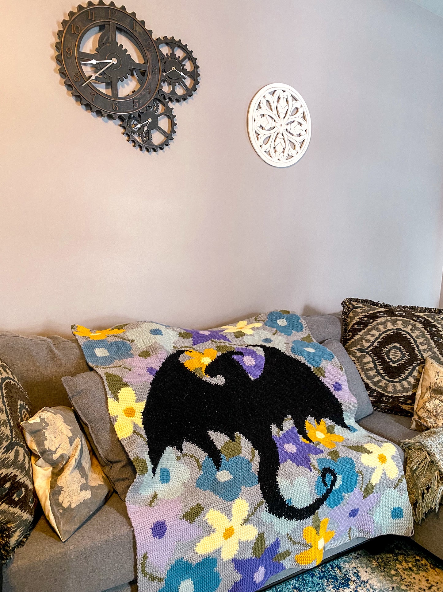 Abraxos Flower Field Tapestry Crochet Graphghan Pattern