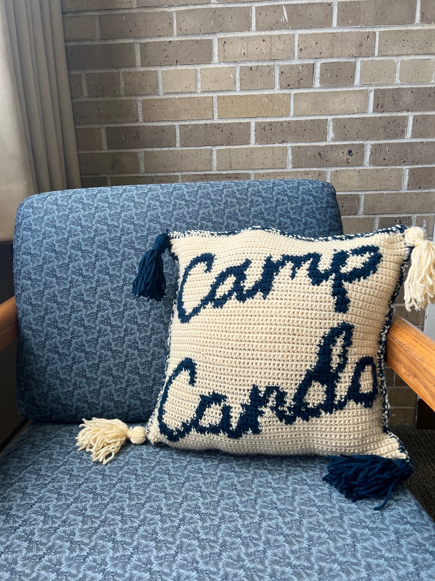 Camp Cando Tapestry Crochet Pillow Pattern