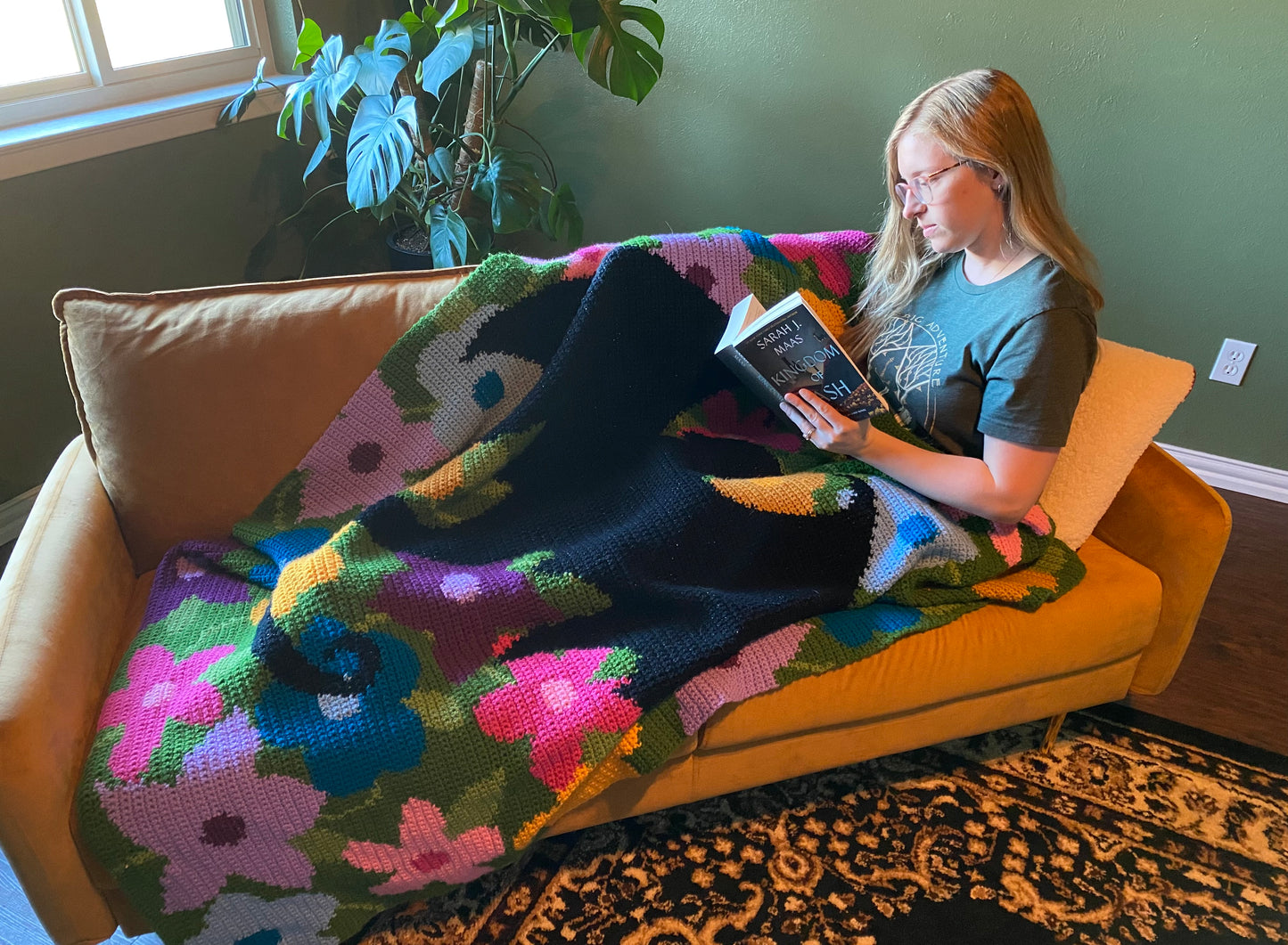 Abraxos Flower Field Tapestry Crochet Graphghan Pattern