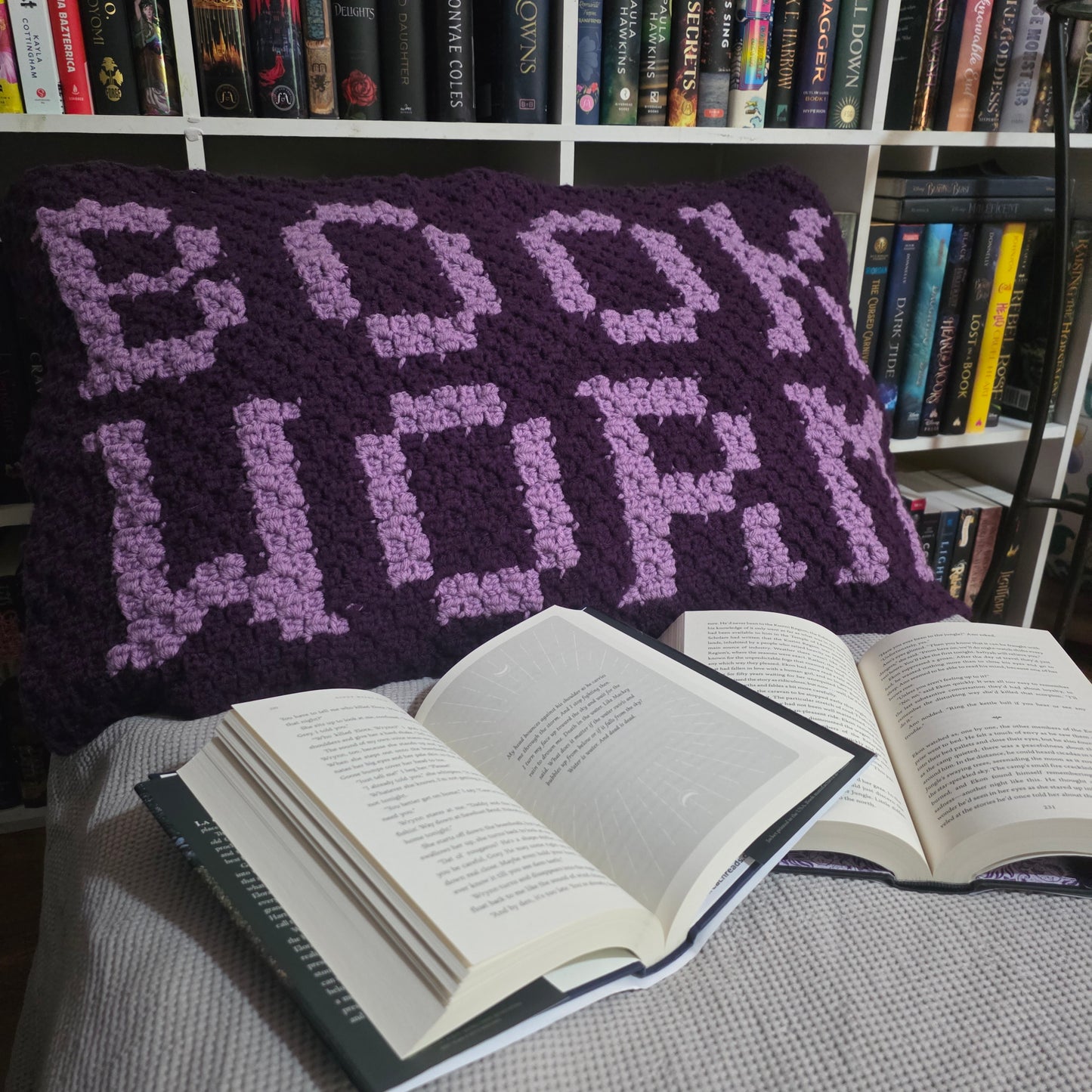 Book Worm c2c Crochet Pillow Pattern