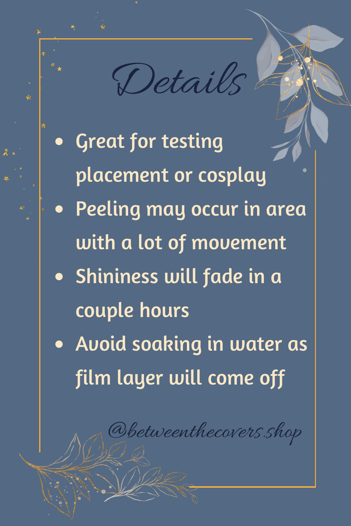 You Do not Fear, Falter, Yield Temporary Tattoo