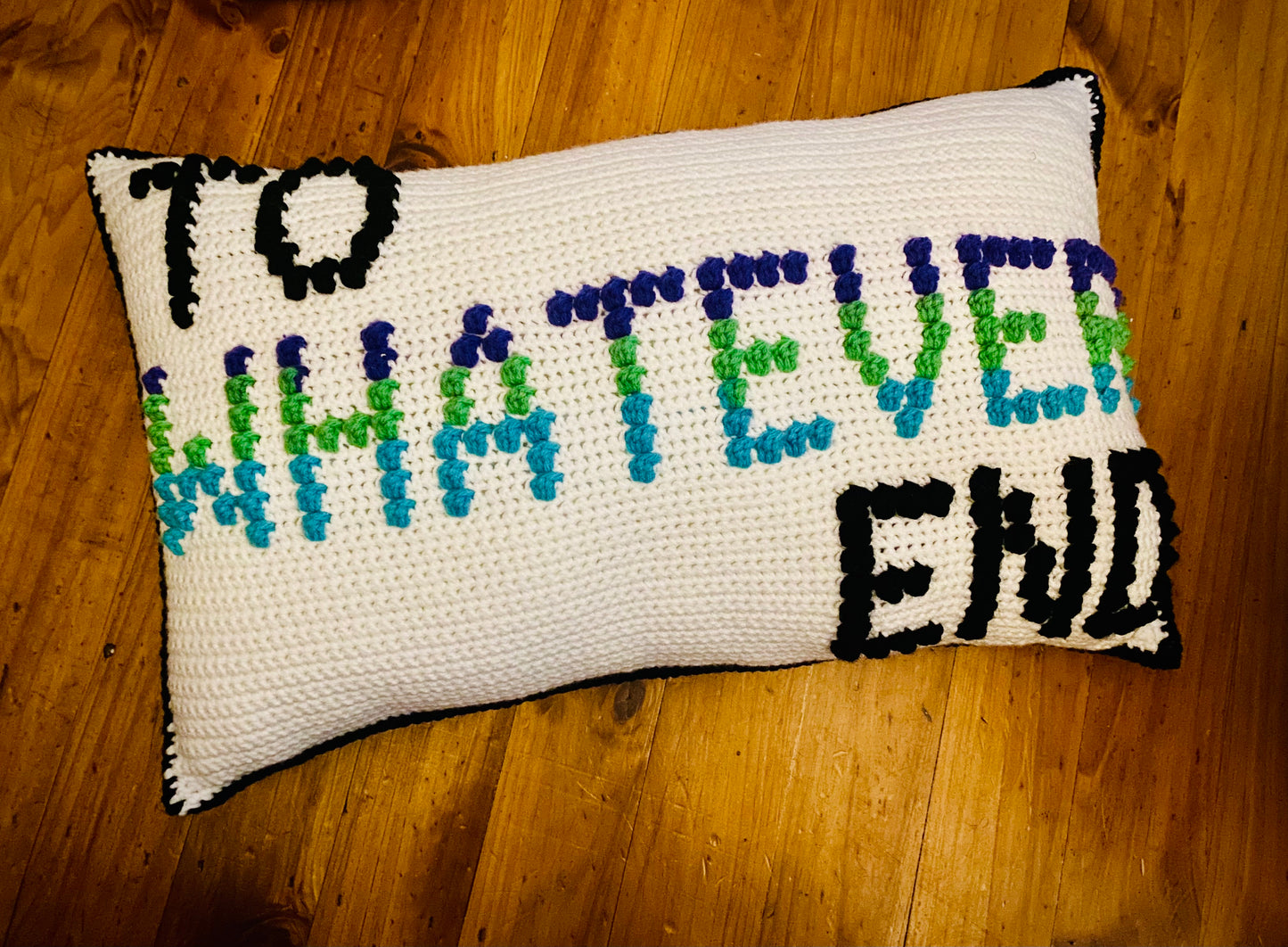 To Whatever End Bobble Crochet Pillow Pattern
