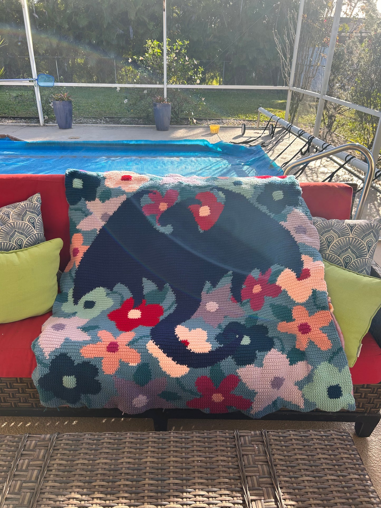 Abraxos Flower Field Tapestry Crochet Graphghan Pattern