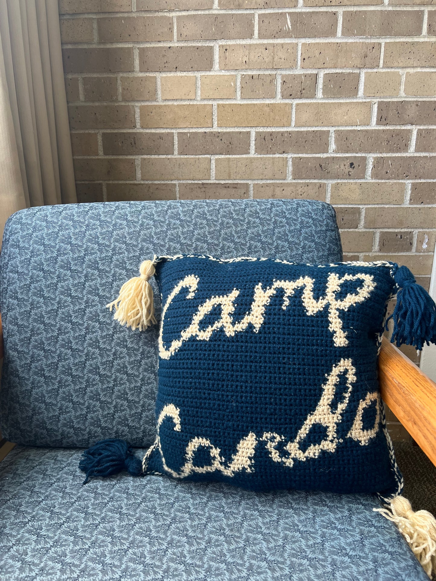 Camp Cando Tapestry Crochet Pillow Pattern