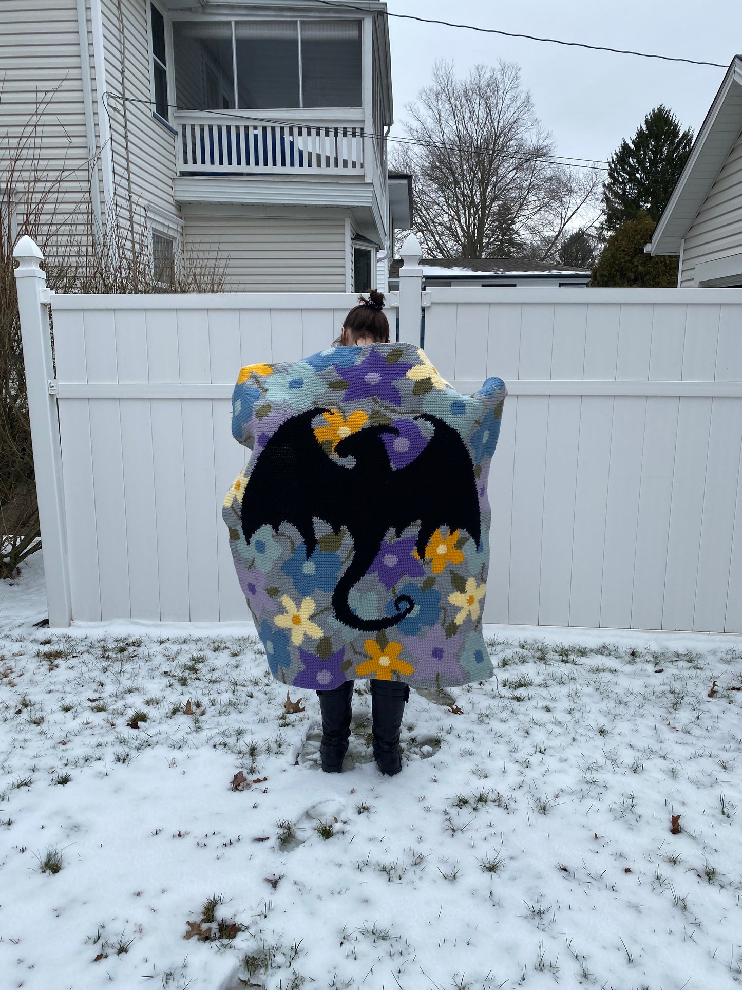 Abraxos Flower Field Tapestry Crochet Graphghan Pattern