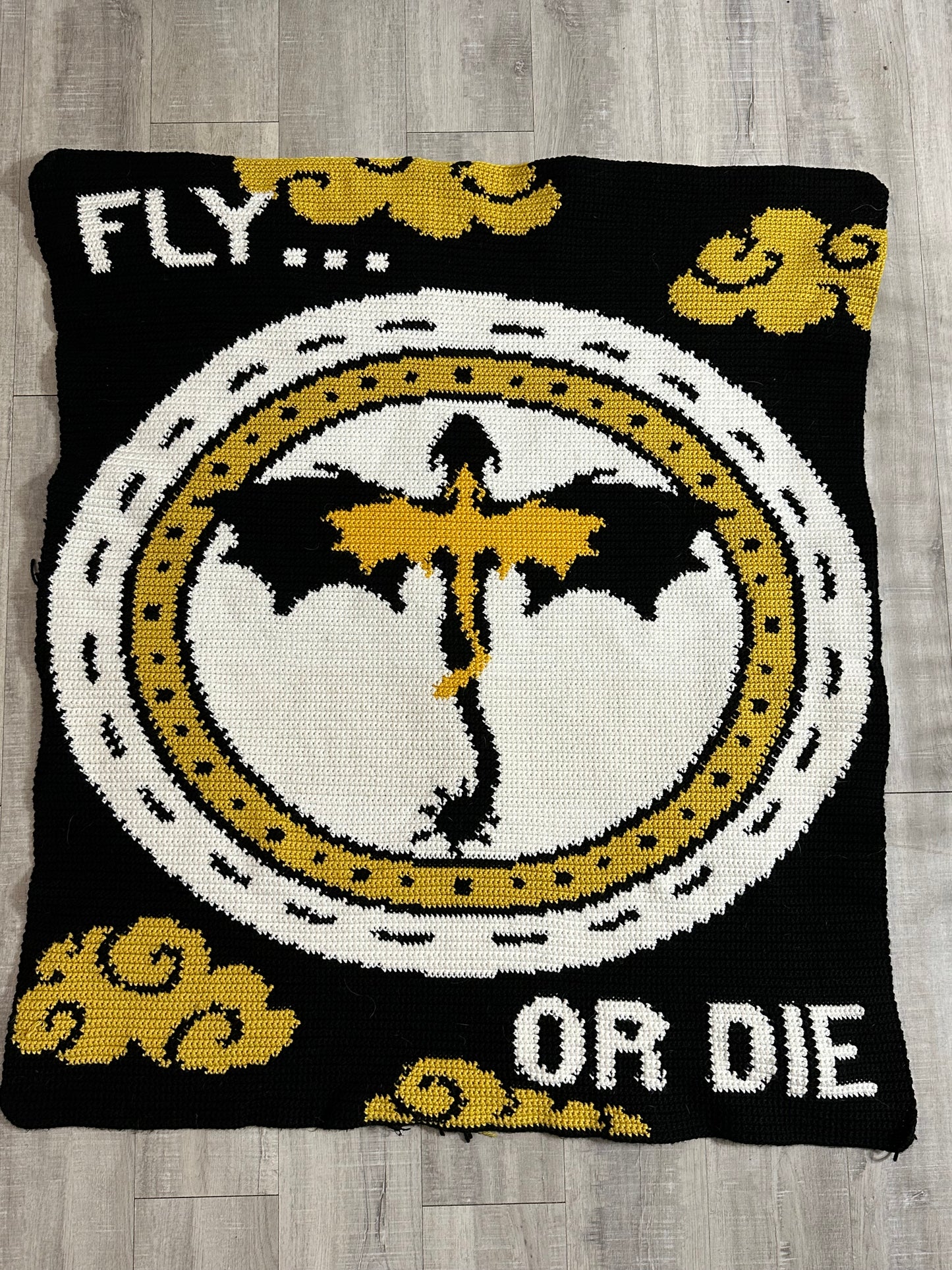 Fly or Die Tapestry Crochet Graphghan Pattern