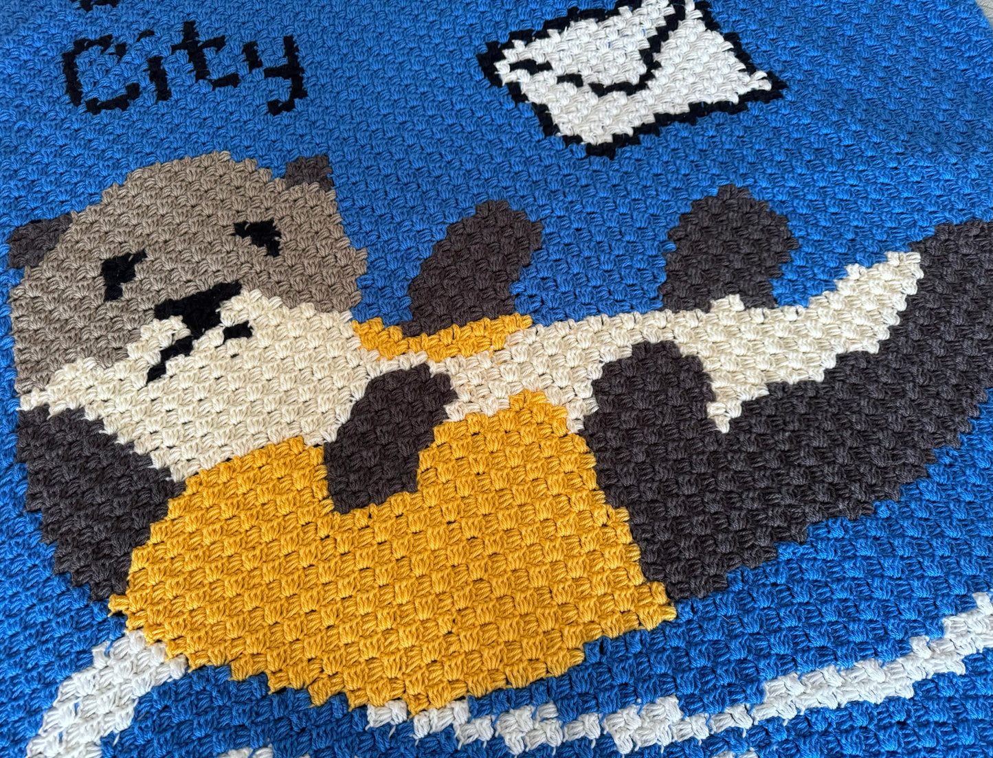 Crescent City Postal Service Otter C2C Crochet Pattern