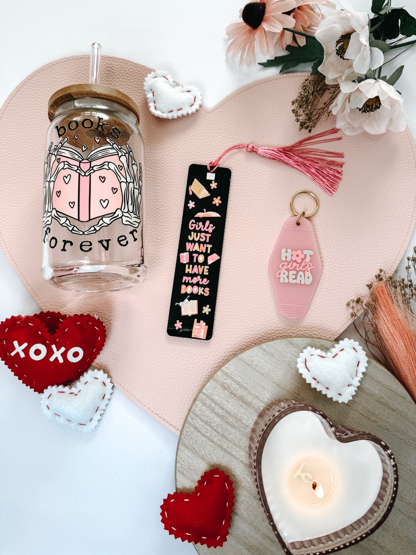 Girls Want More Books Black Acrylic Bookmark