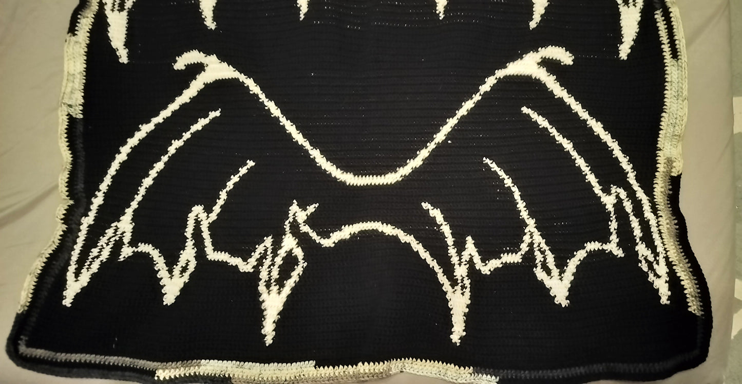 Bat Boy Wings Crochet Graphghan Pattern