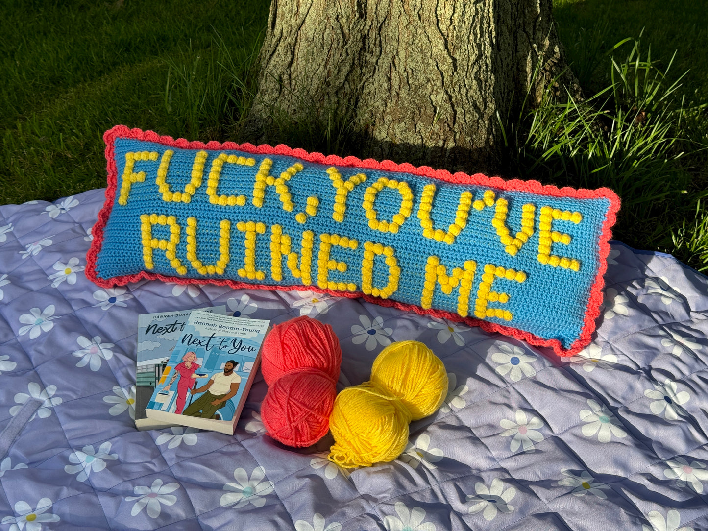 You've Ruined Me Bobble Crochet Pillow Pattern