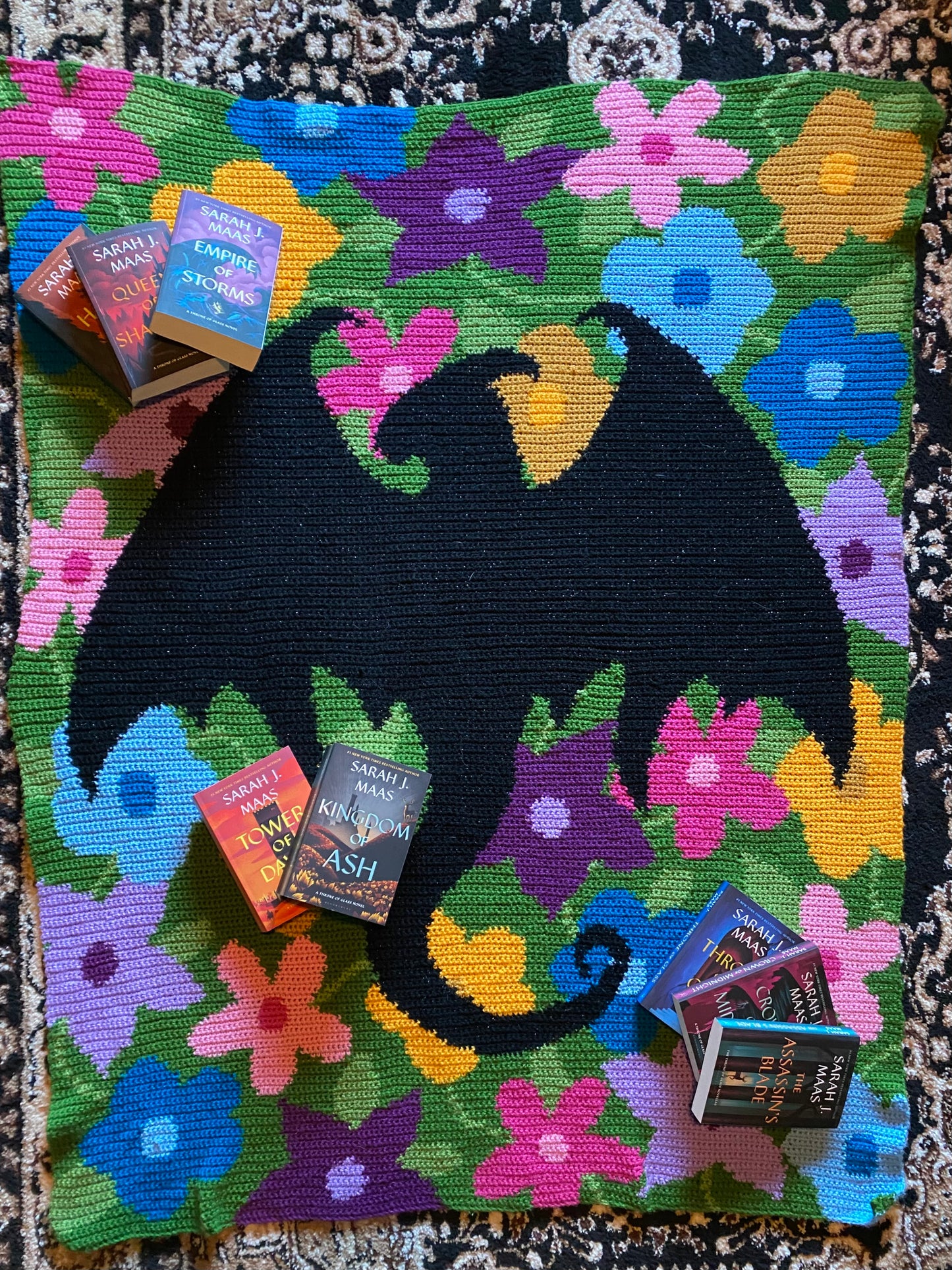 Abraxos Flower Field Tapestry Crochet Graphghan Pattern