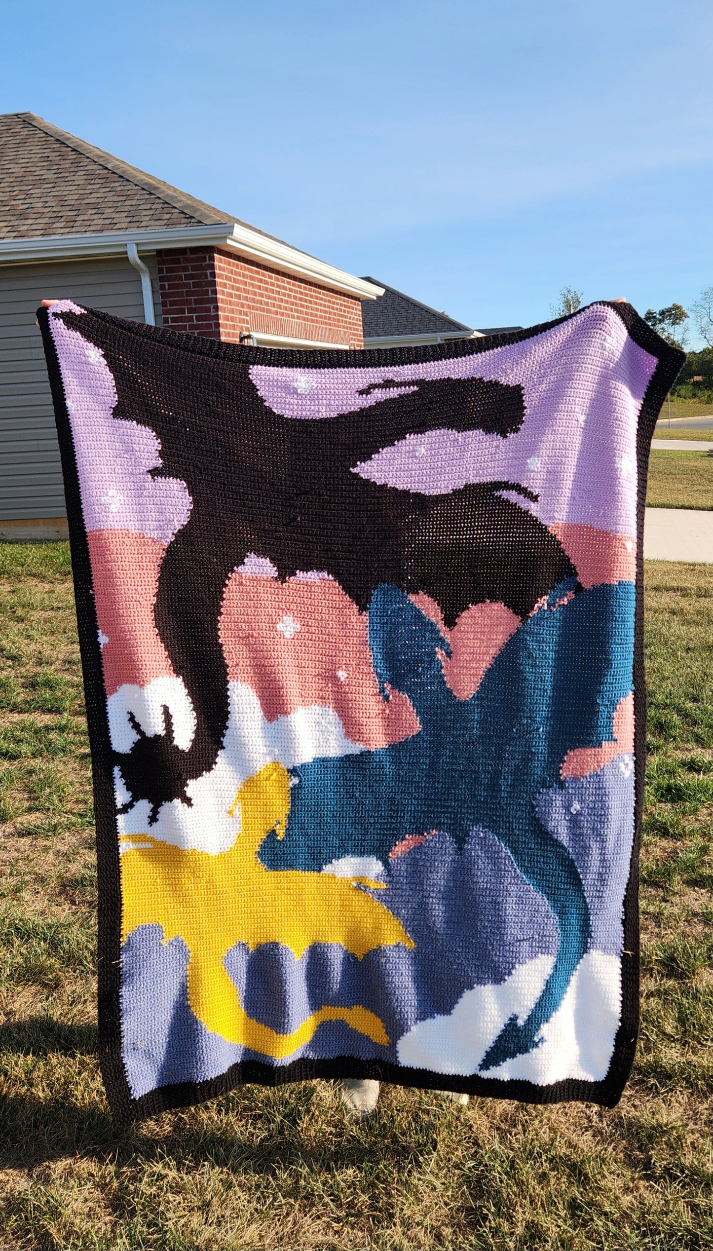 3 Dragons Tapestry Crochet Graphghan Pattern
