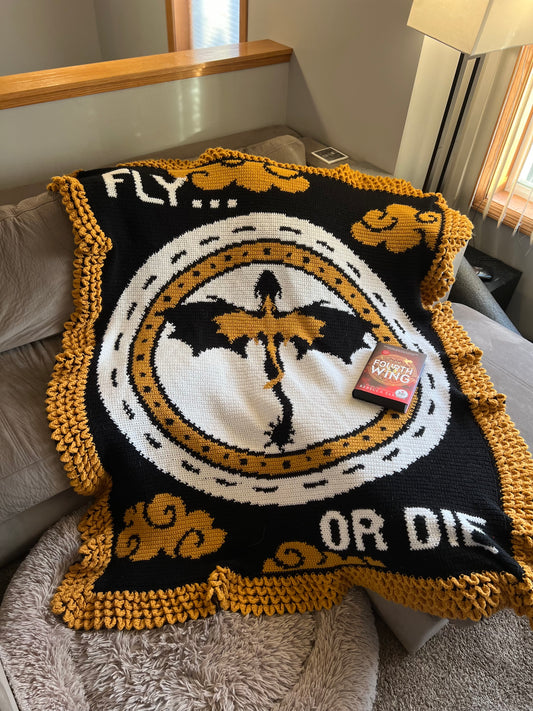 Fly or Die Tapestry Crochet Graphghan Pattern