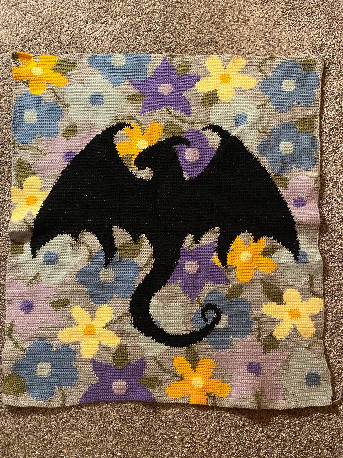 Abraxos Flower Field Tapestry Crochet Graphghan Pattern