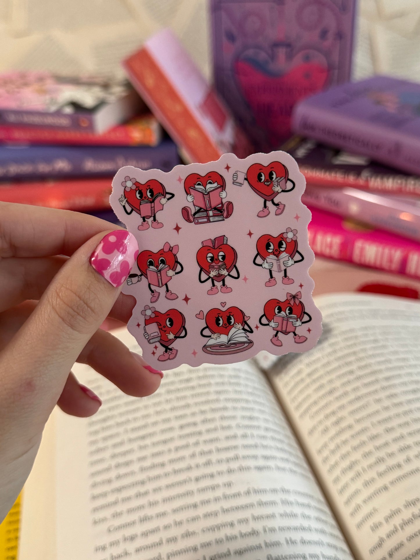 Reader Hearts Sticker