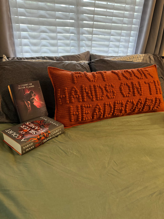 Put you Hands on the Headboard Bobble Crochet Pillow Pattern