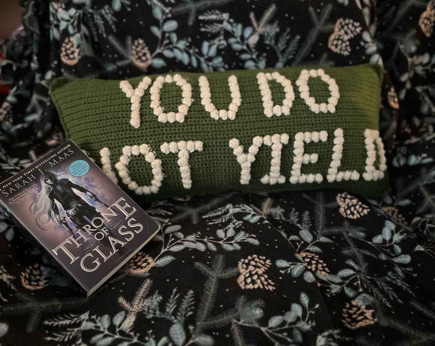 You Do Not Yield Bobble Crochet Pillow Pattern