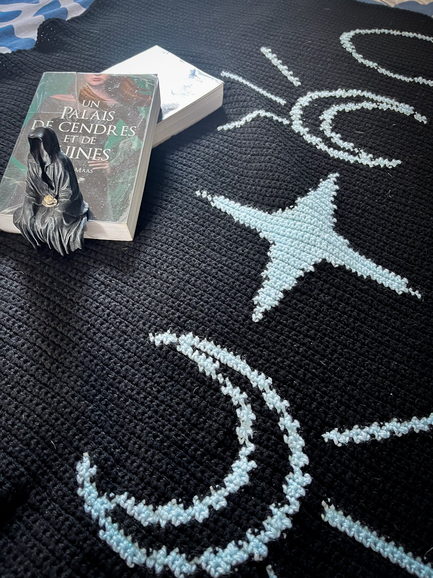 Feyre's Moon Phases Tattoo Tapestry Crochet Graphghan Pattern