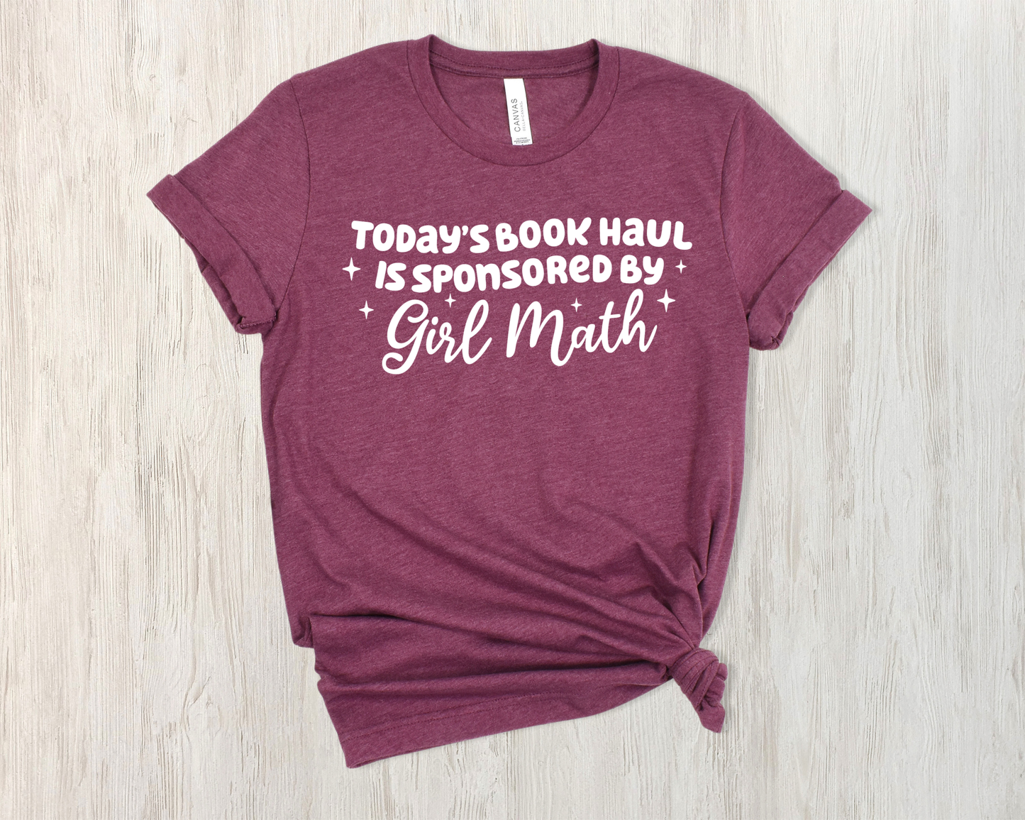 Book Haul Girl Math T-shirt