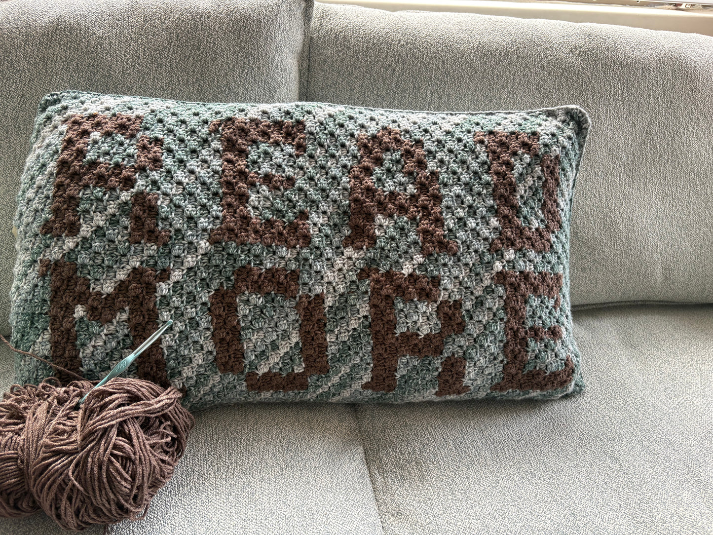 Read More c2c Crochet Pillow Pattern