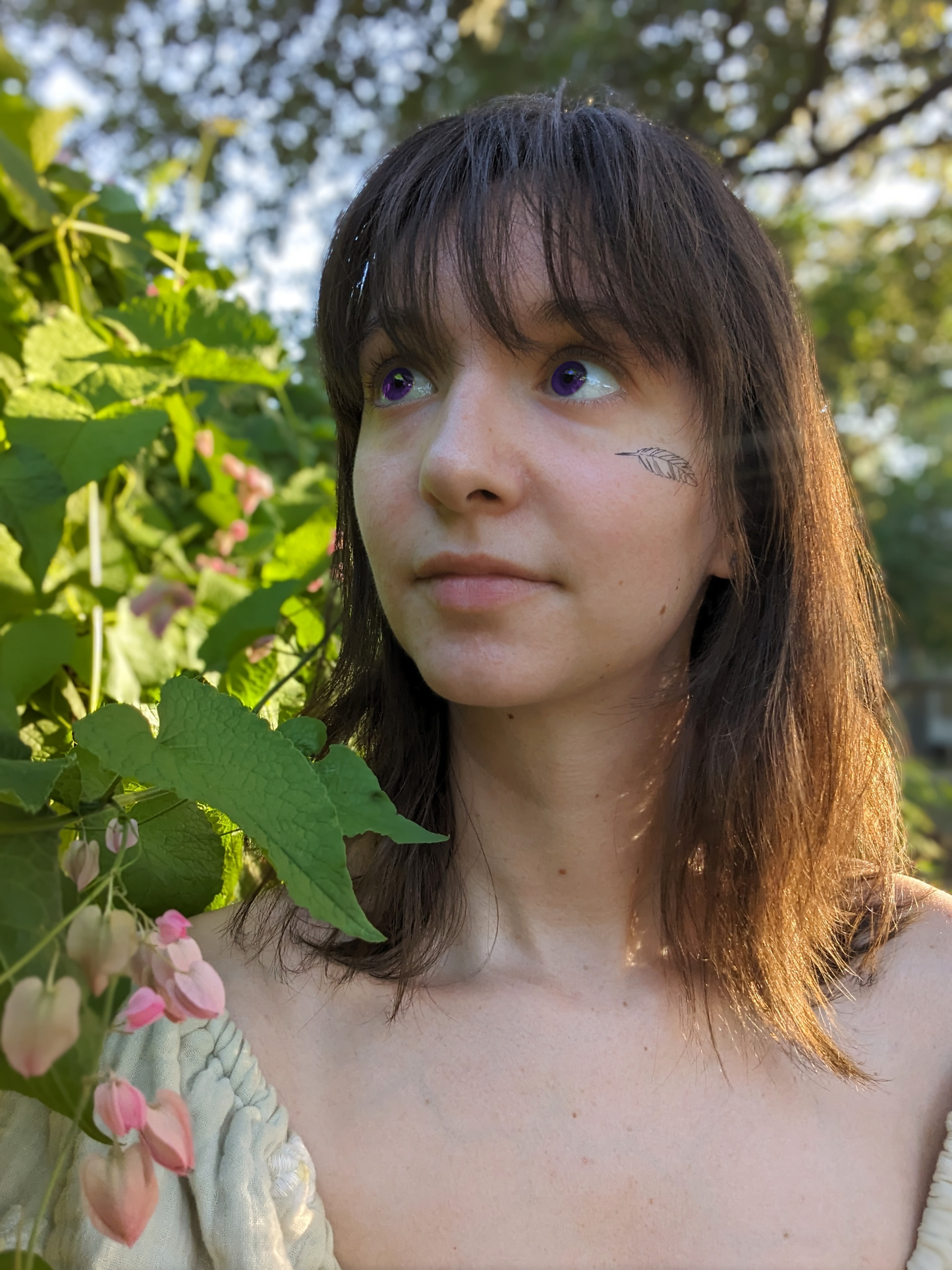 Crow Feather Temporary Tattoo