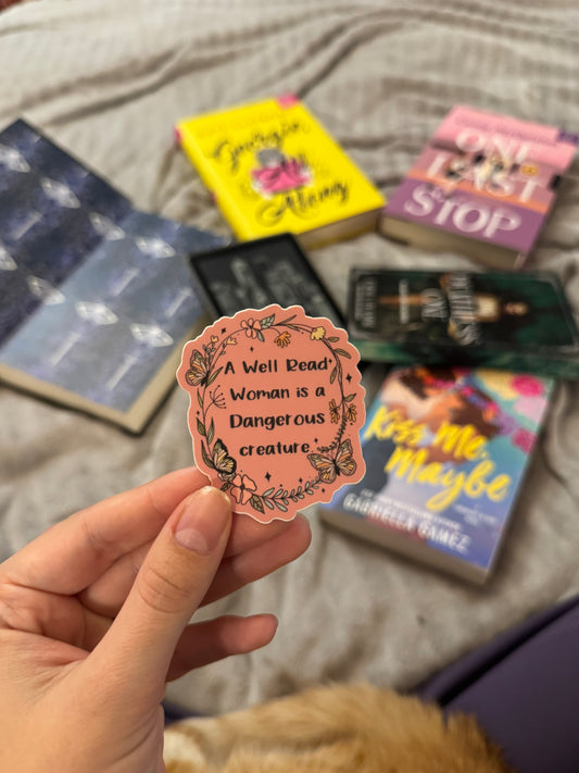 Well Read Woman Sticker