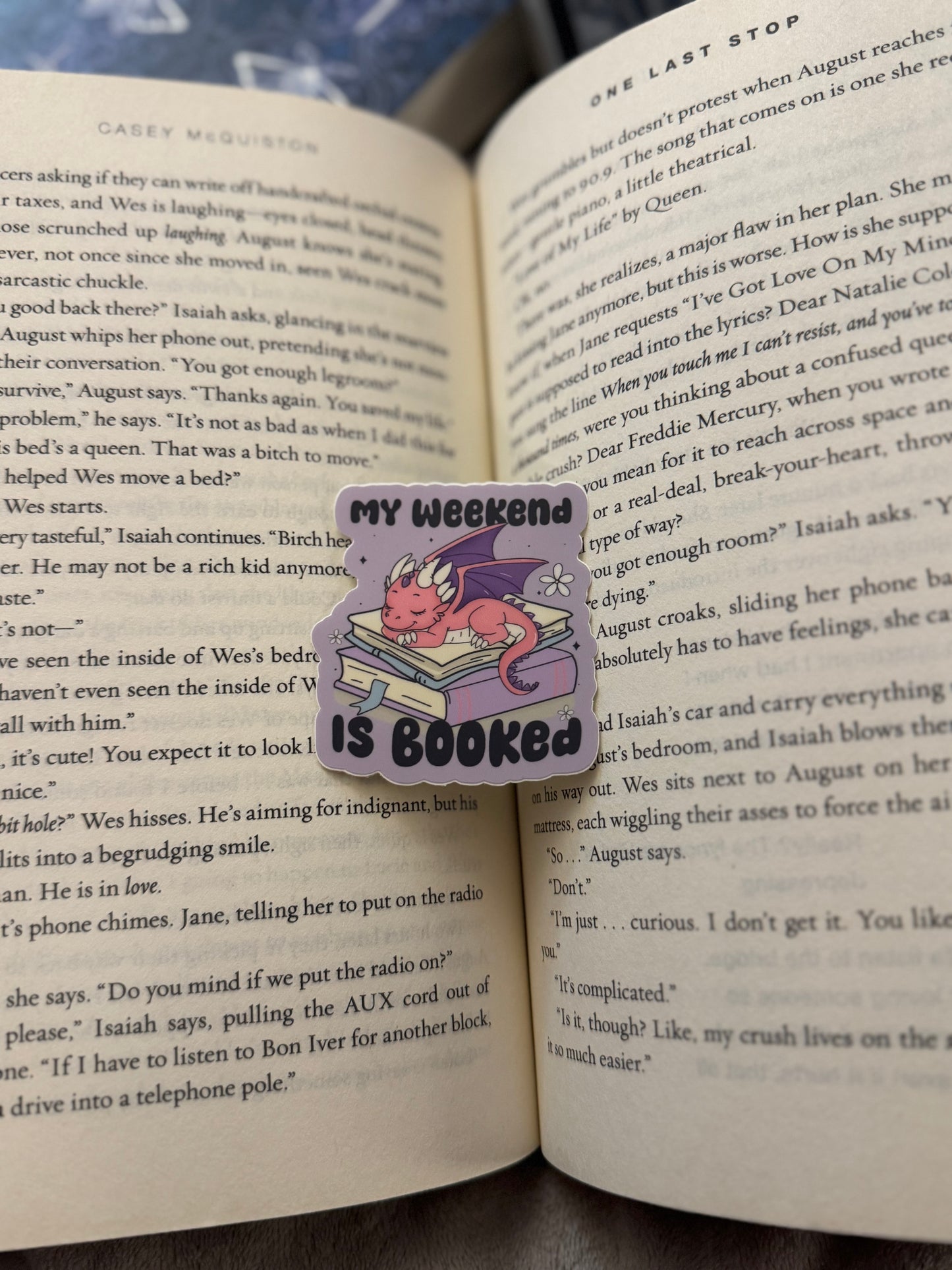 My Weekend is Booked Sticker