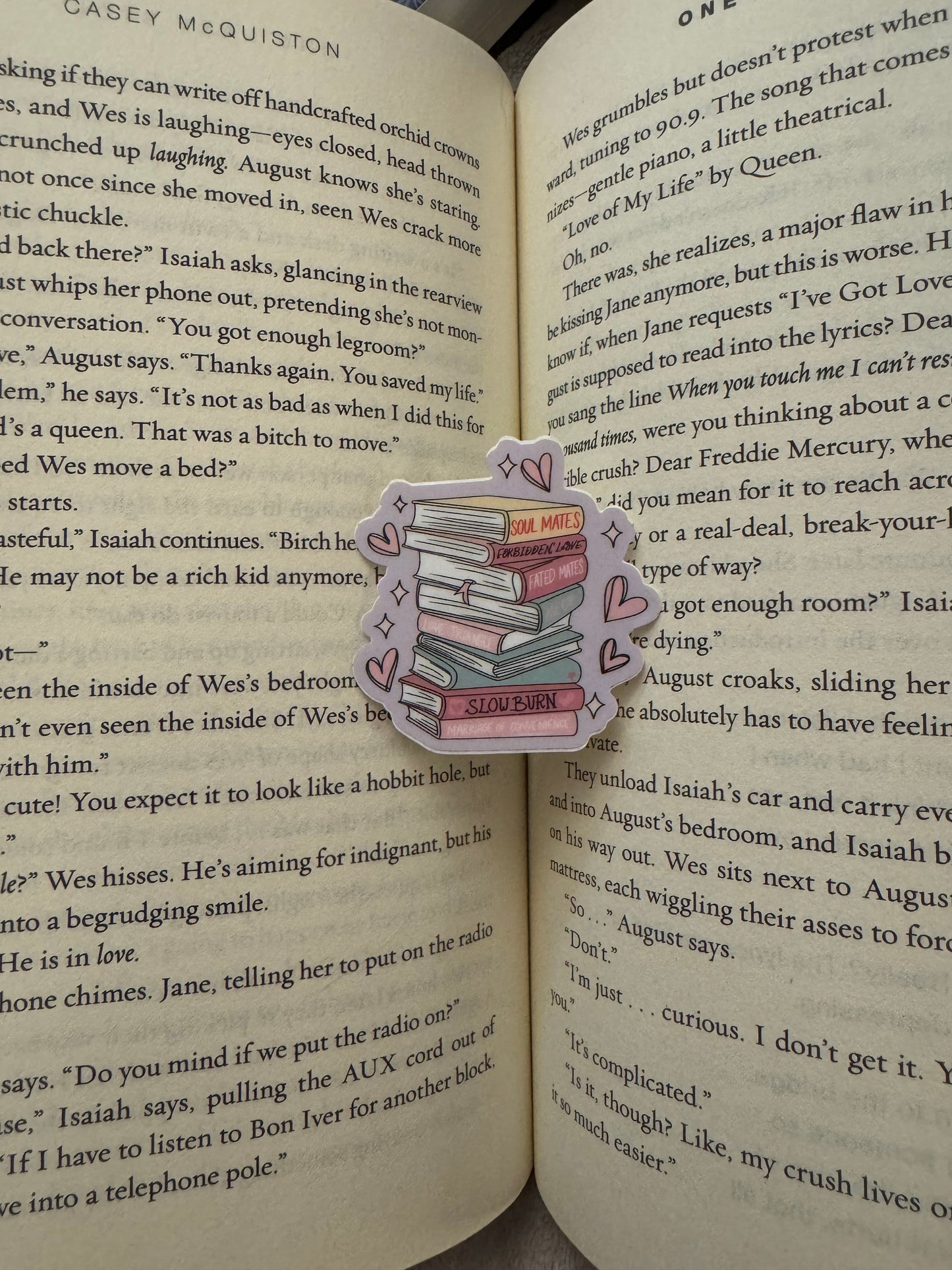 Tropes Book Stack Sticker