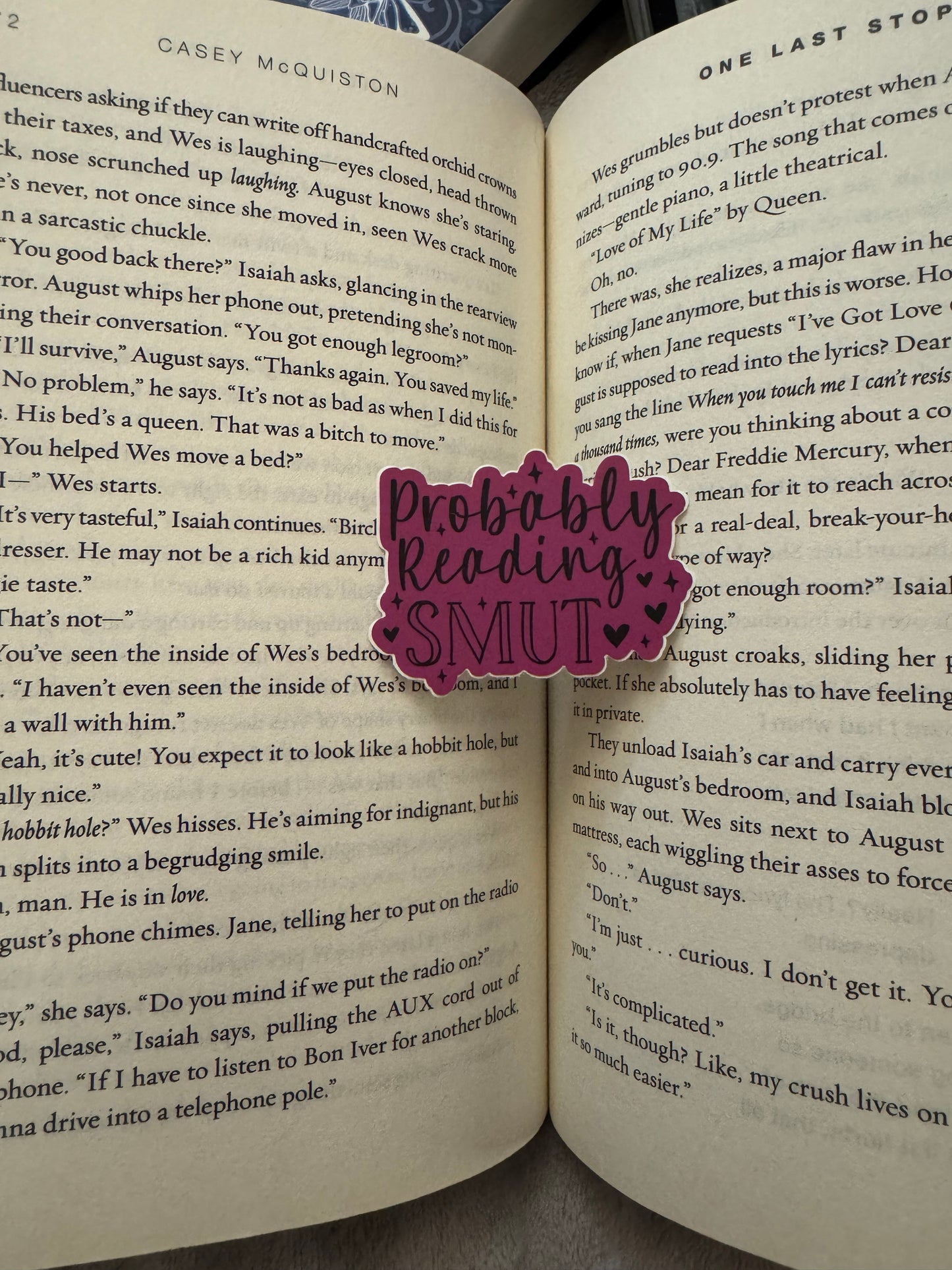 Probably Reading Smut Sticker