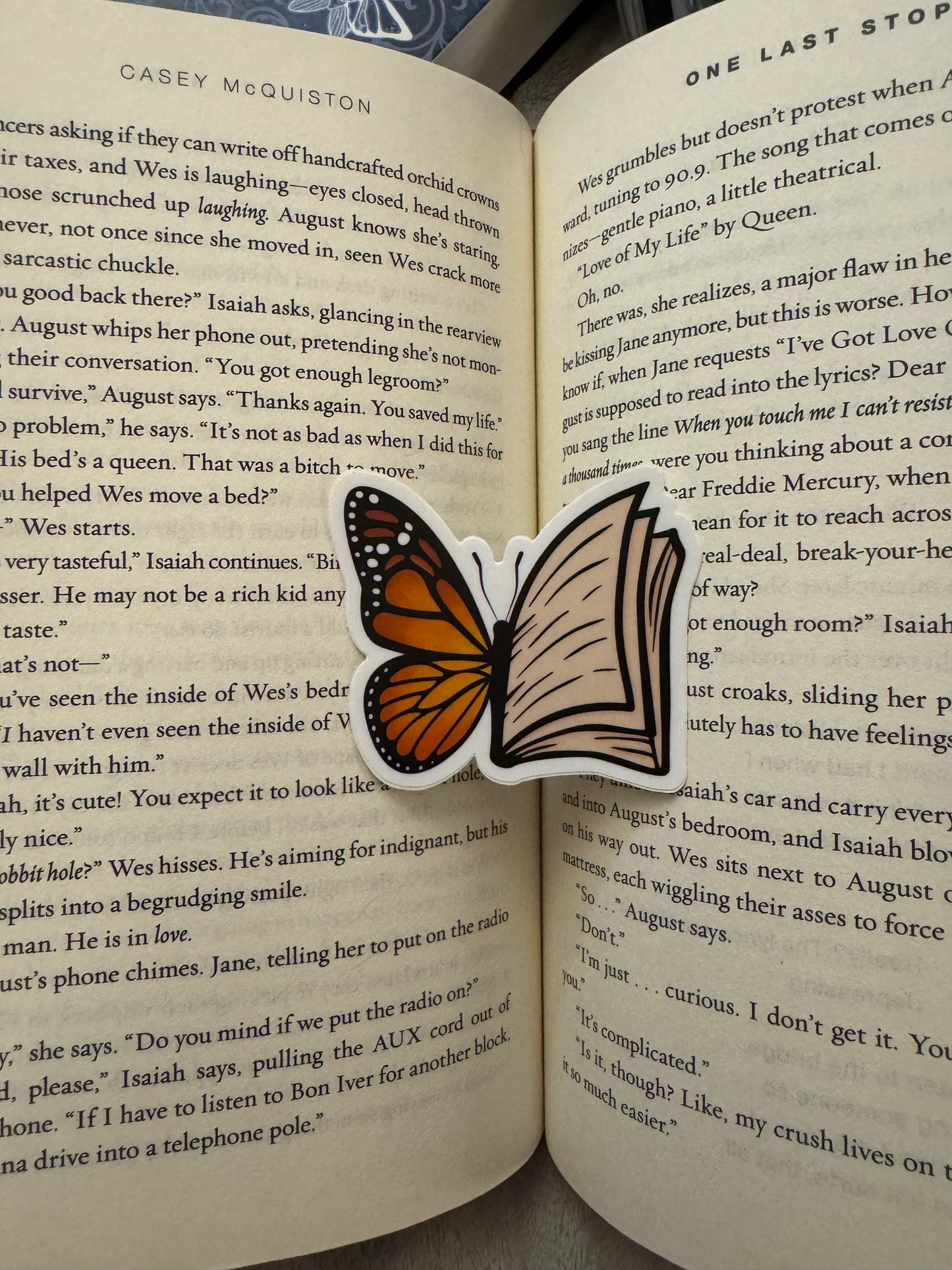 Butterfly Book Sticker