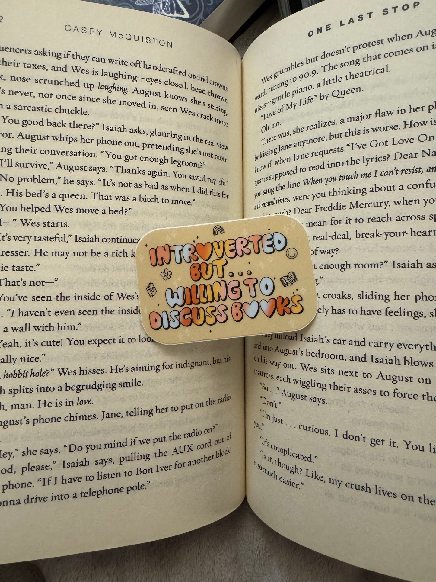 Introverted Book Lover Sticker