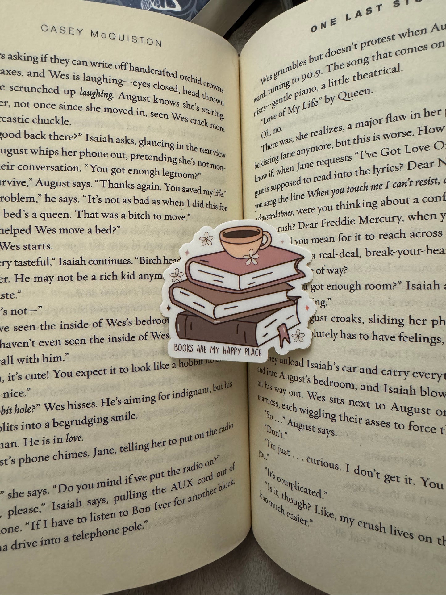 Books Are My Happy Place Sticker