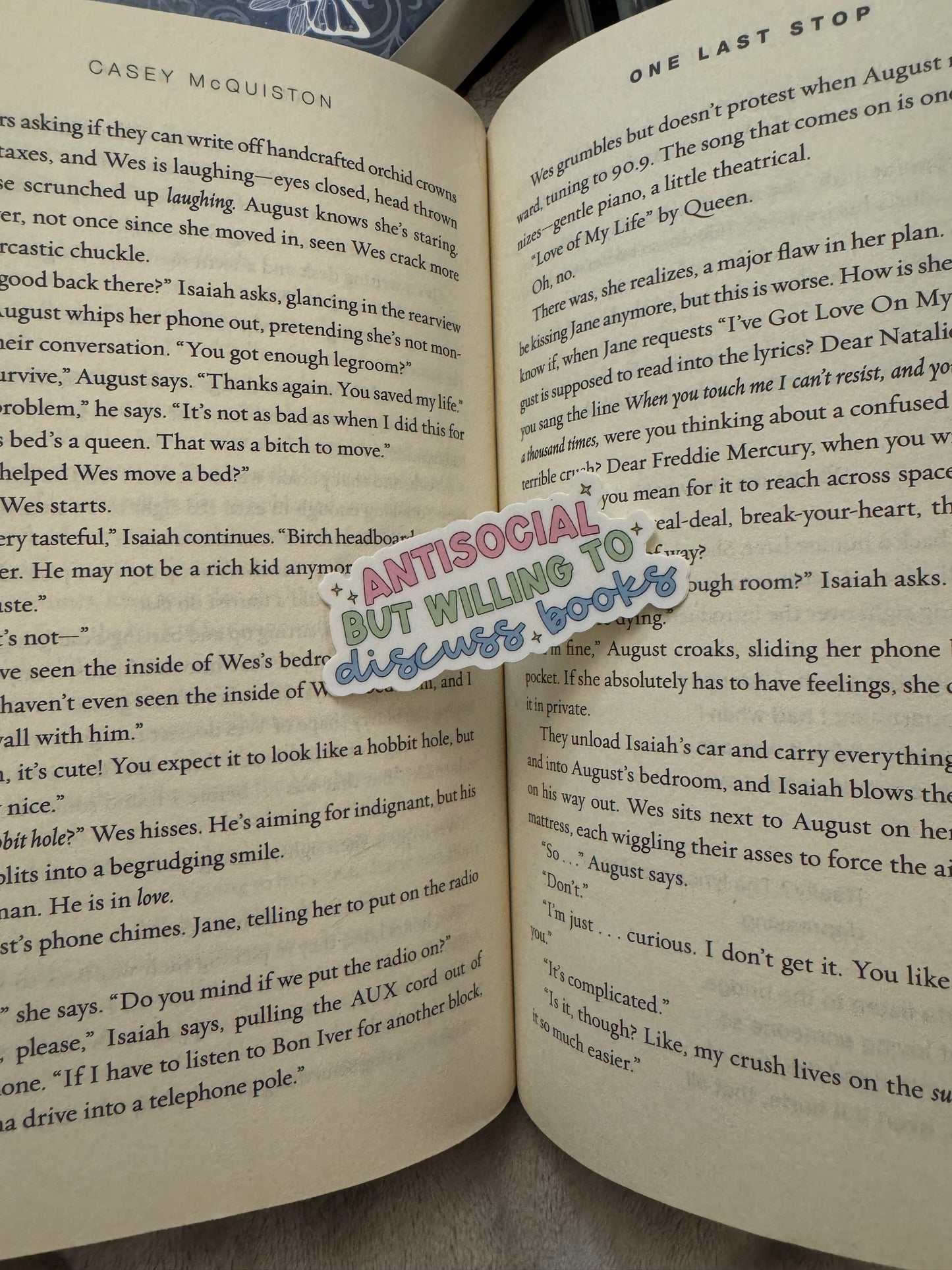 Antisocial Book Lover Sticker