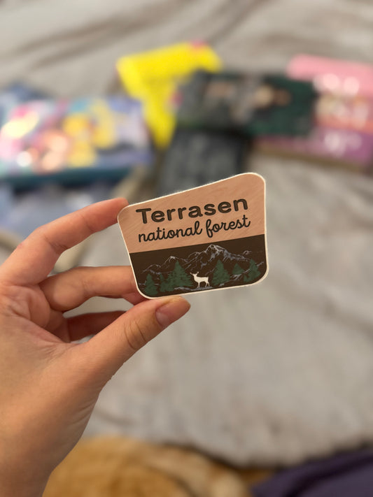 Terrasen National Forest Sign Sticker