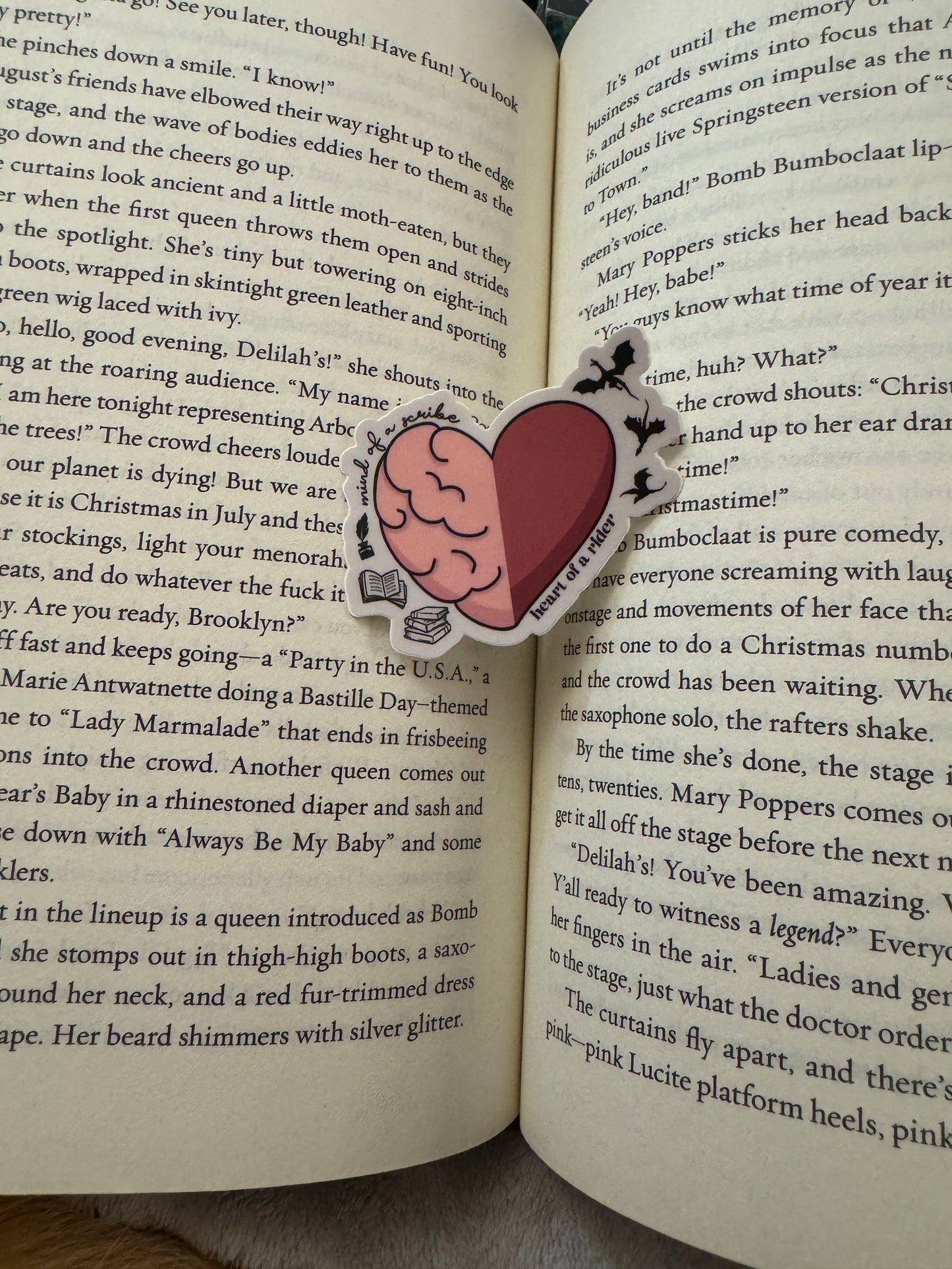 Mind of a Scribe, Heart of a Rider Sticker