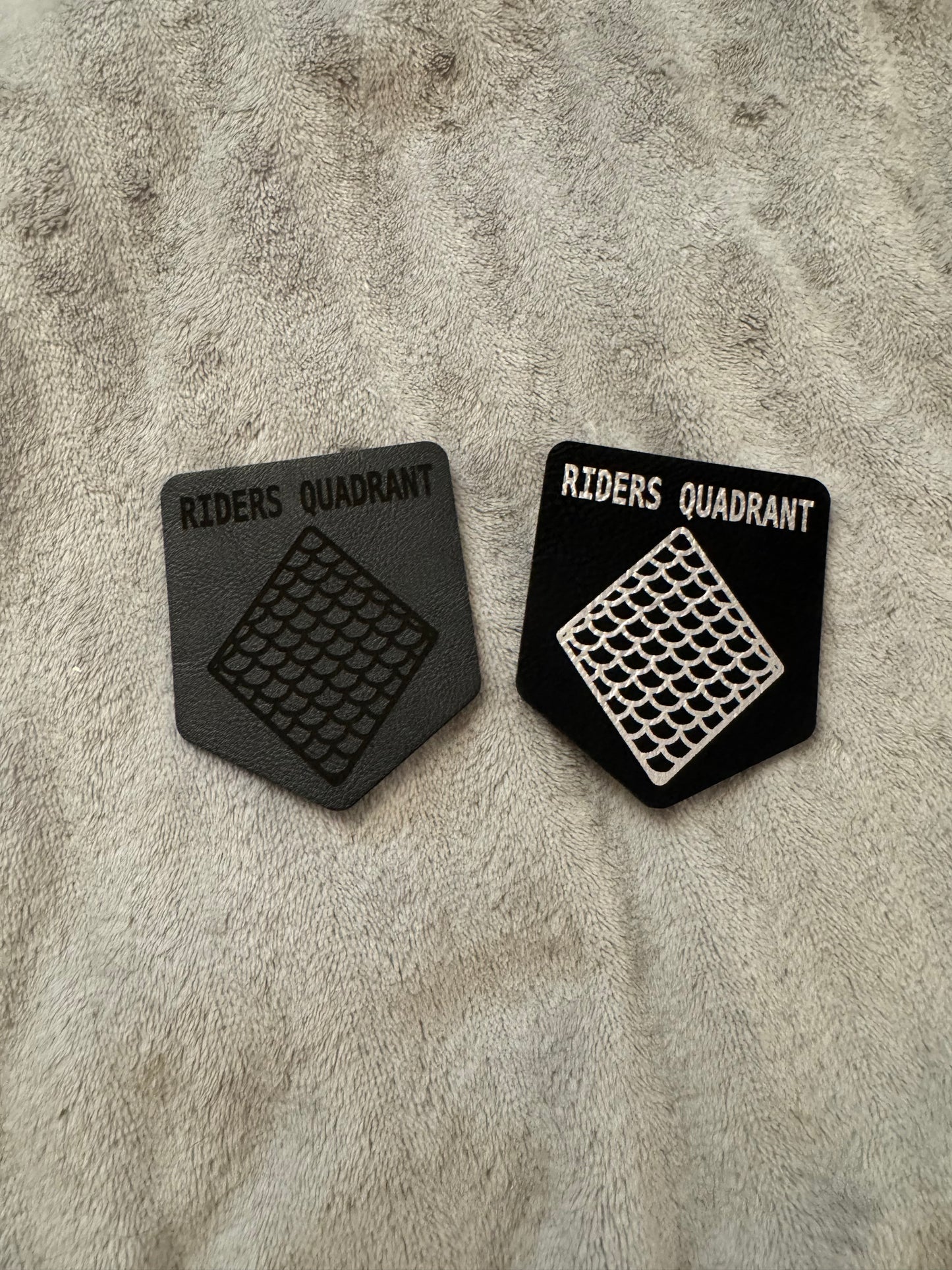 Riders Quadrant Iron-On Leather Patch