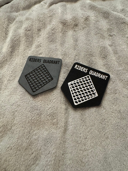 Riders Quadrant Iron-On Leather Patch