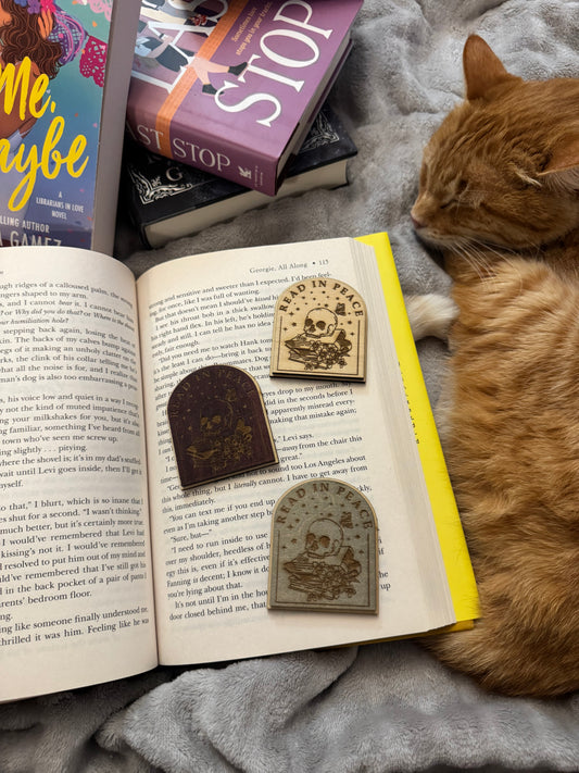 Read in Peace Wooden Magnet