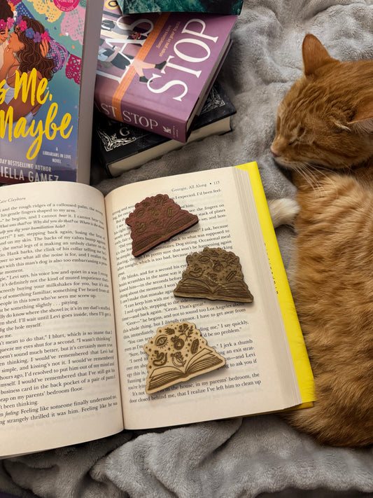 Magic Book Wooden Magnet