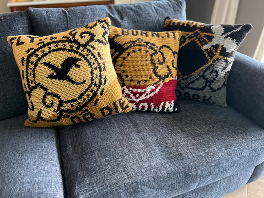 Fourth Wing Tapestry Crochet Pillow Patterns