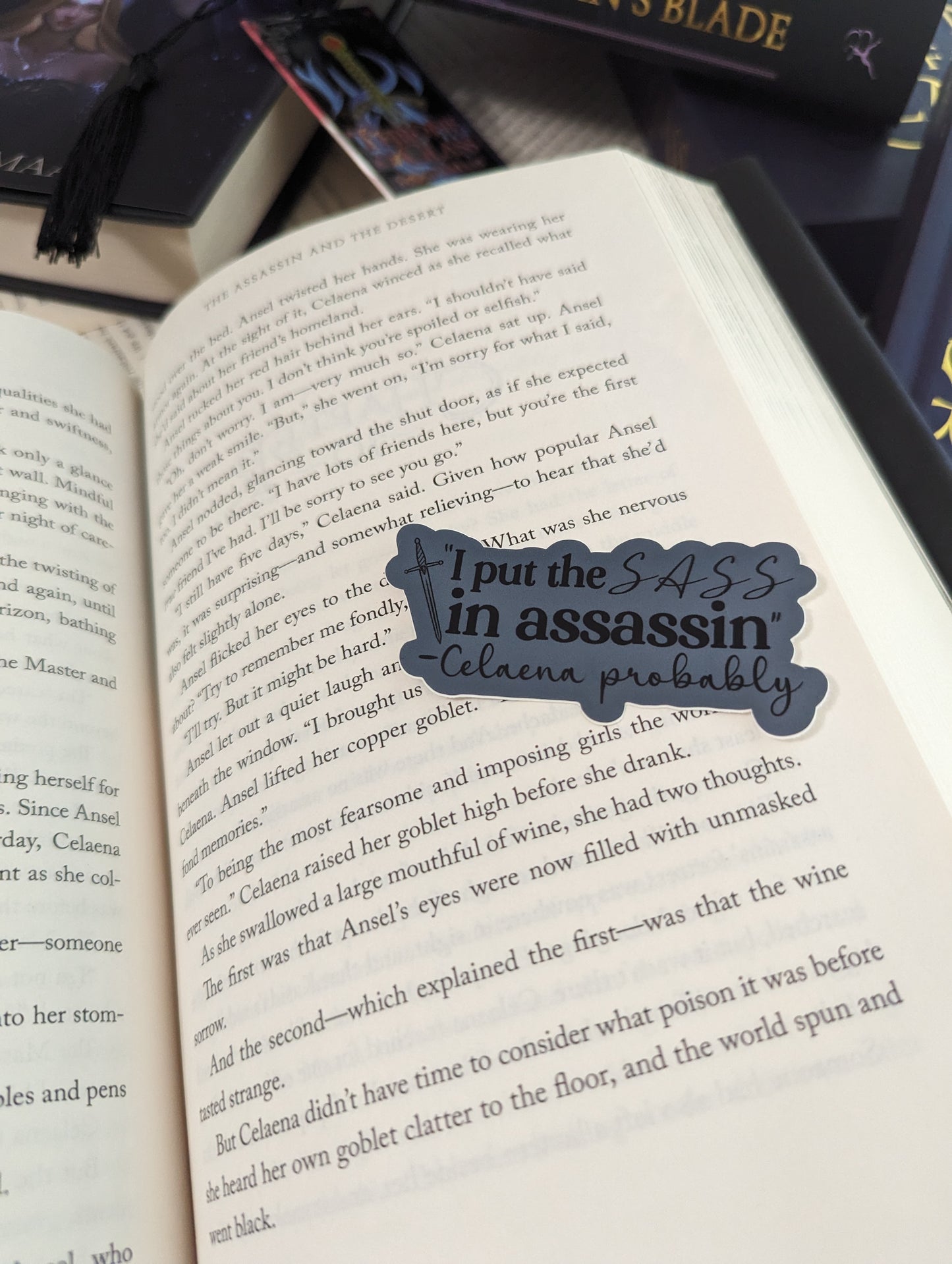 Sass in Assassin Sticker