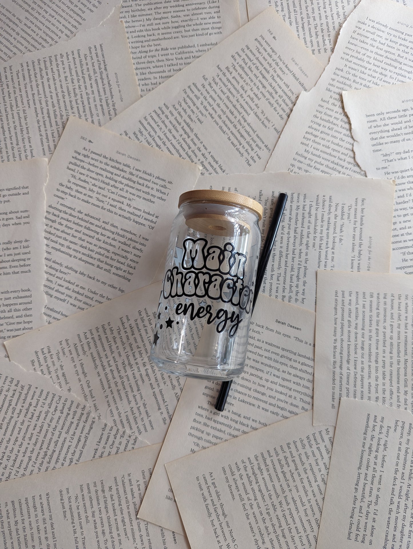 Main Character Energy Glass Tumbler