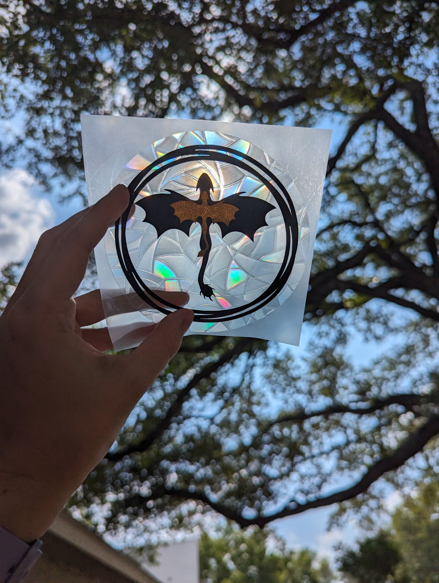 Dragon Relic Suncatcher Decal