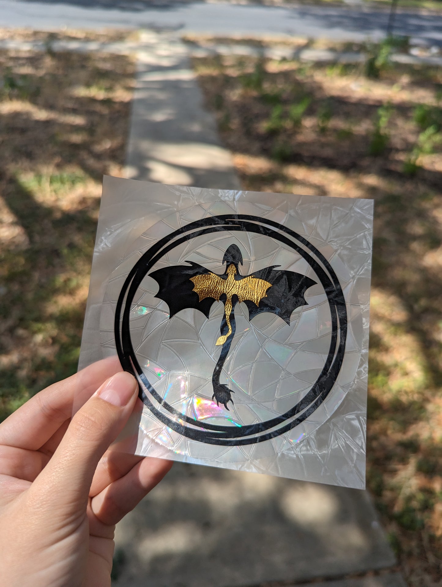 Dragon Relic Suncatcher Decal