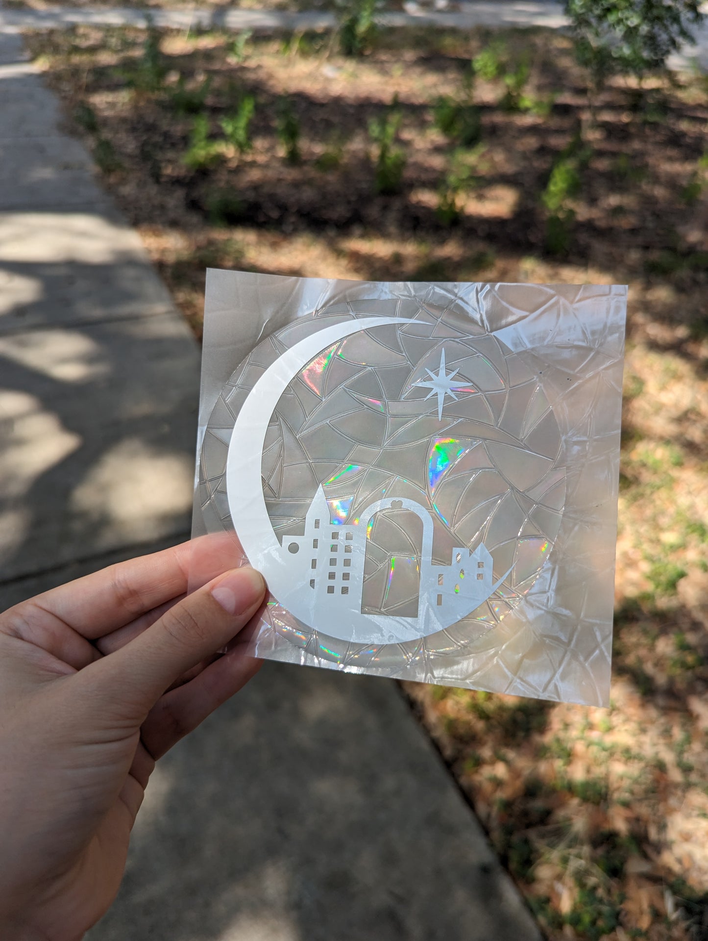 Lunathion Skyline Crescent City Suncatcher Decal