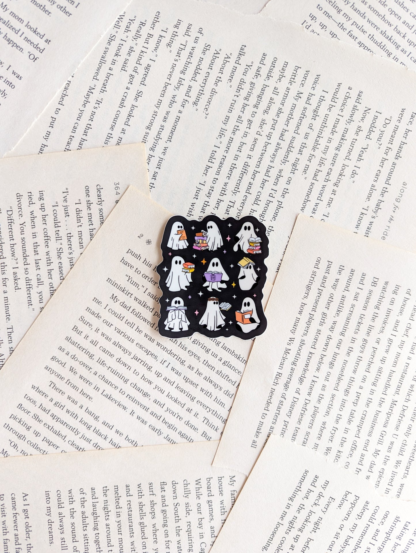 Bookish Ghosts Sticker