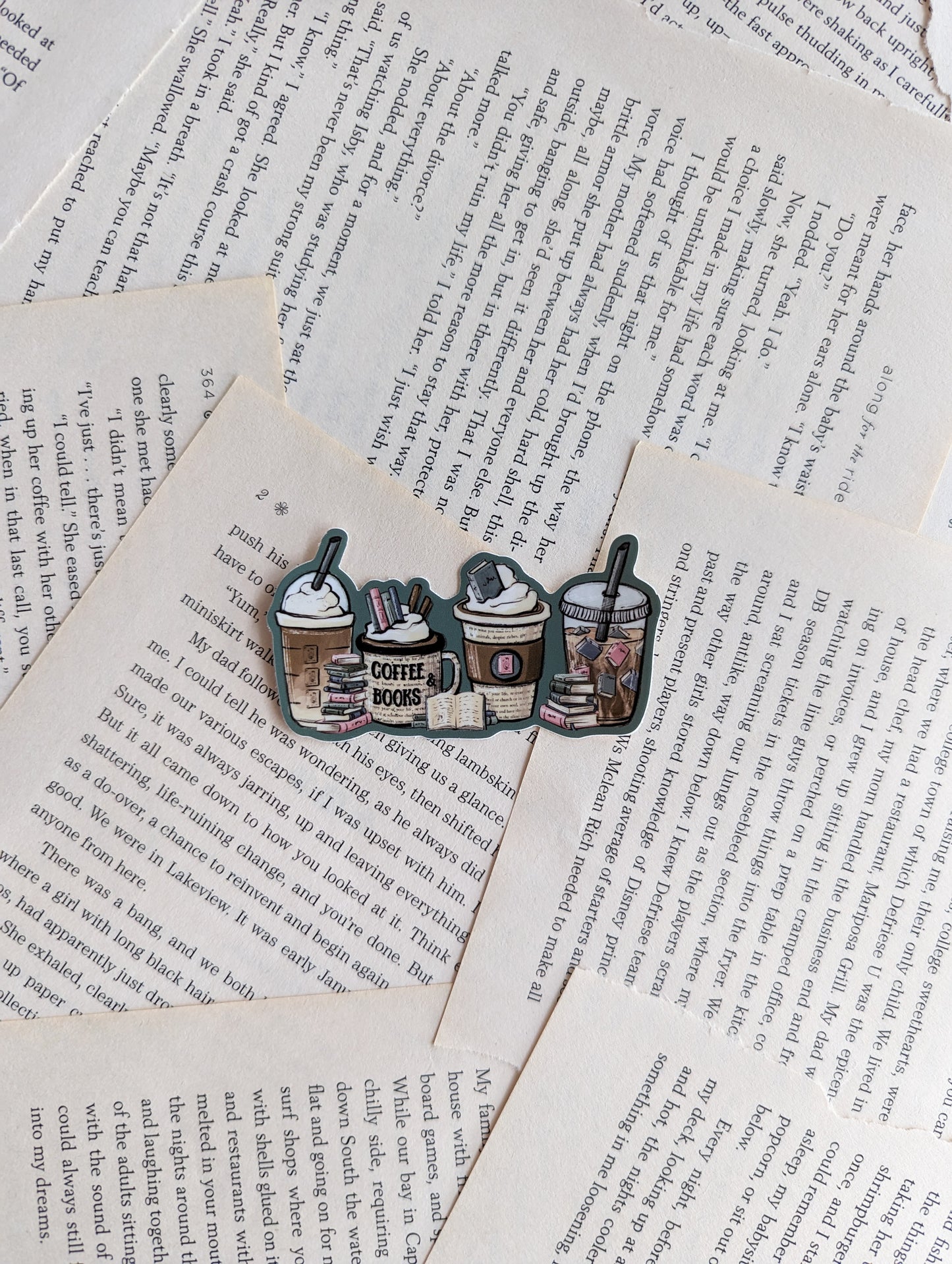 Coffee and Books Sticker