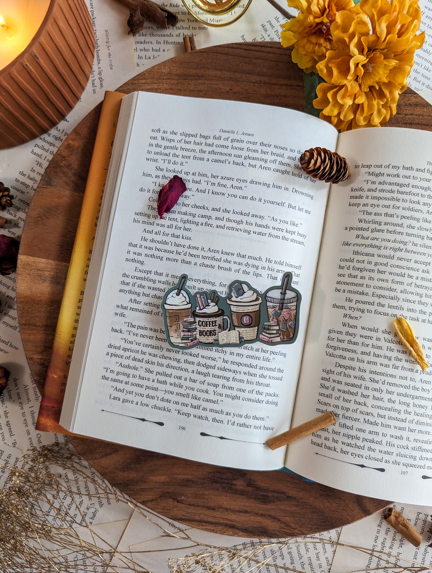 Coffee and Books Sticker