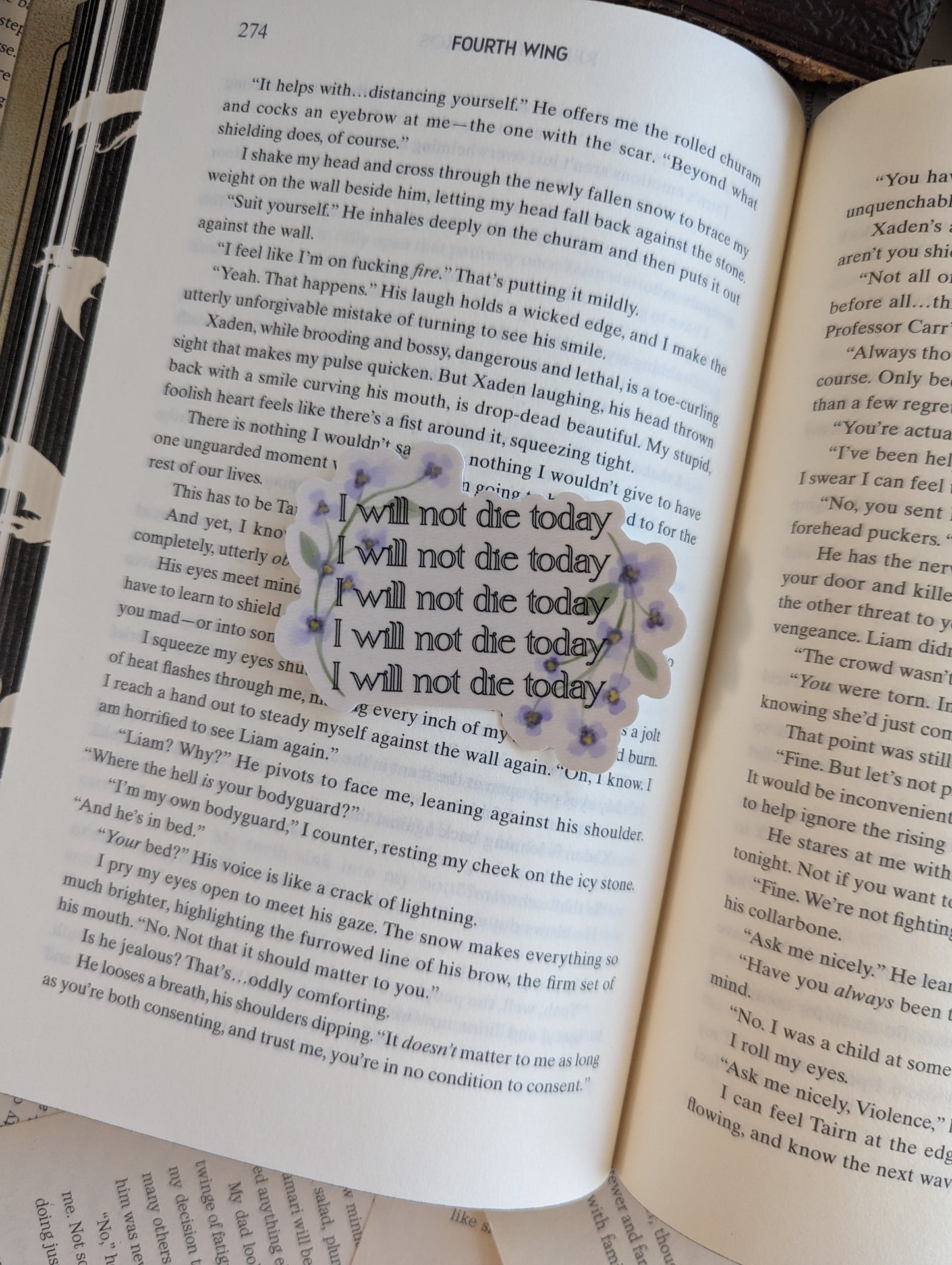 I Will Not Die Today Sticker