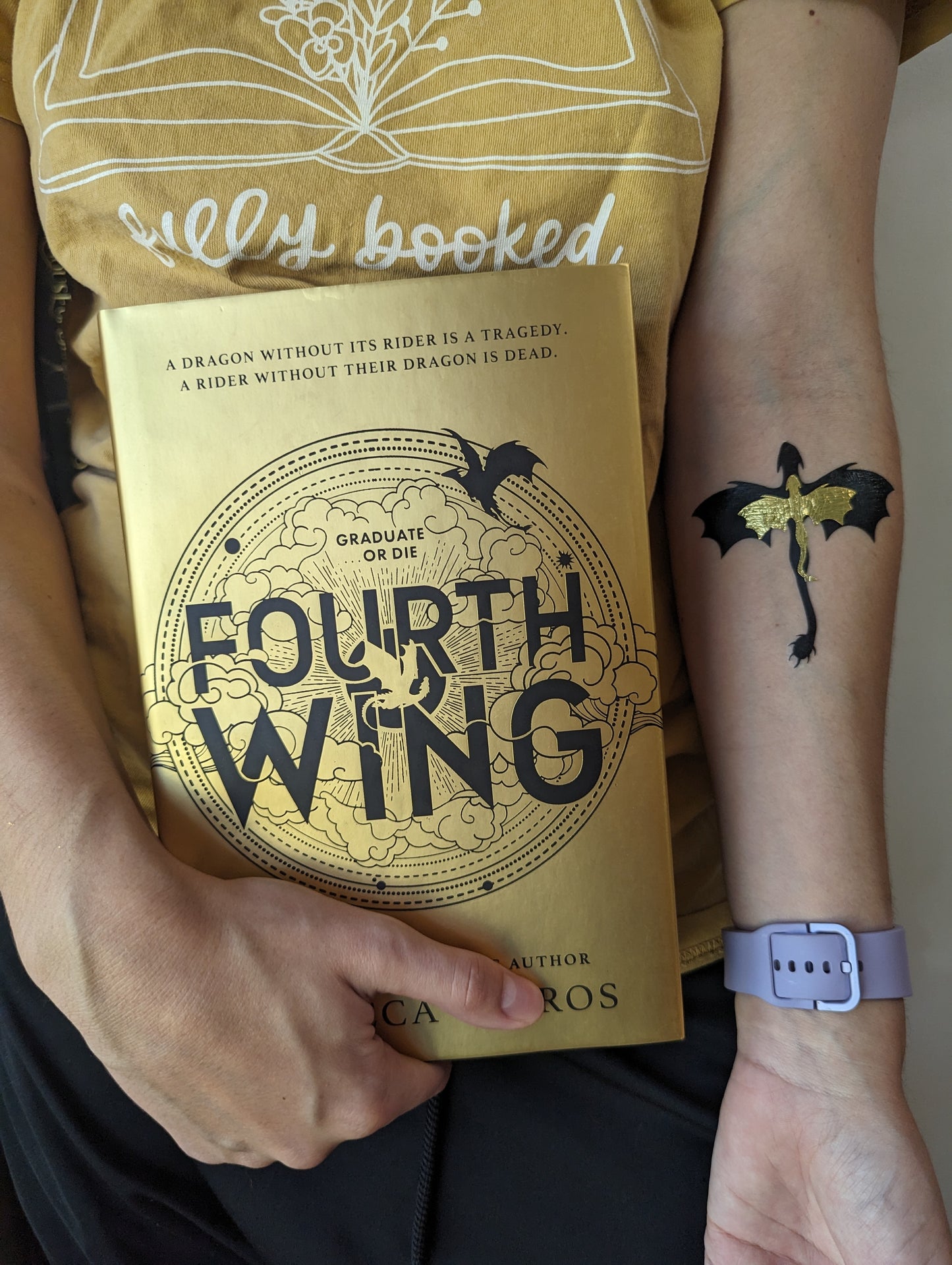 Violets Dragon Relic Temporary Tattoo